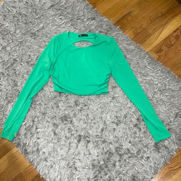 Zara Tops Zara Nwot Xs Long Sleeve Top Poshmark